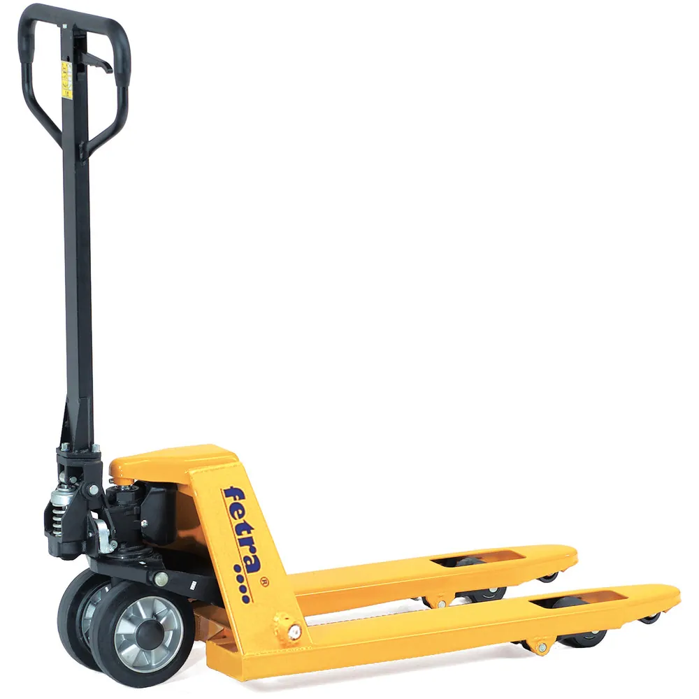 FETRA Transpalette charge 2,5 to., roues caoutchouc