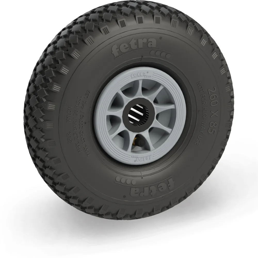 FETRA Roue gonflable 260 x 85 mm - 4 PR crampons
