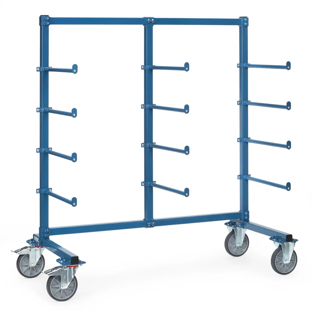 [4616-1AS] Fetra Draagarmwagen 4616-1AS met afrolbeveiliging en PVC