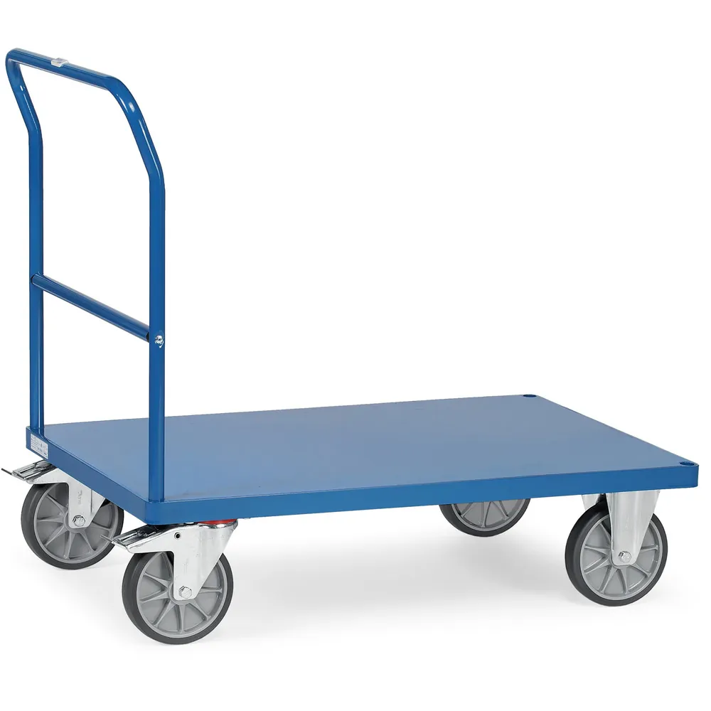 [2501B] Fetra Duwbeugelwagen 2501B - flush staalplaat platform