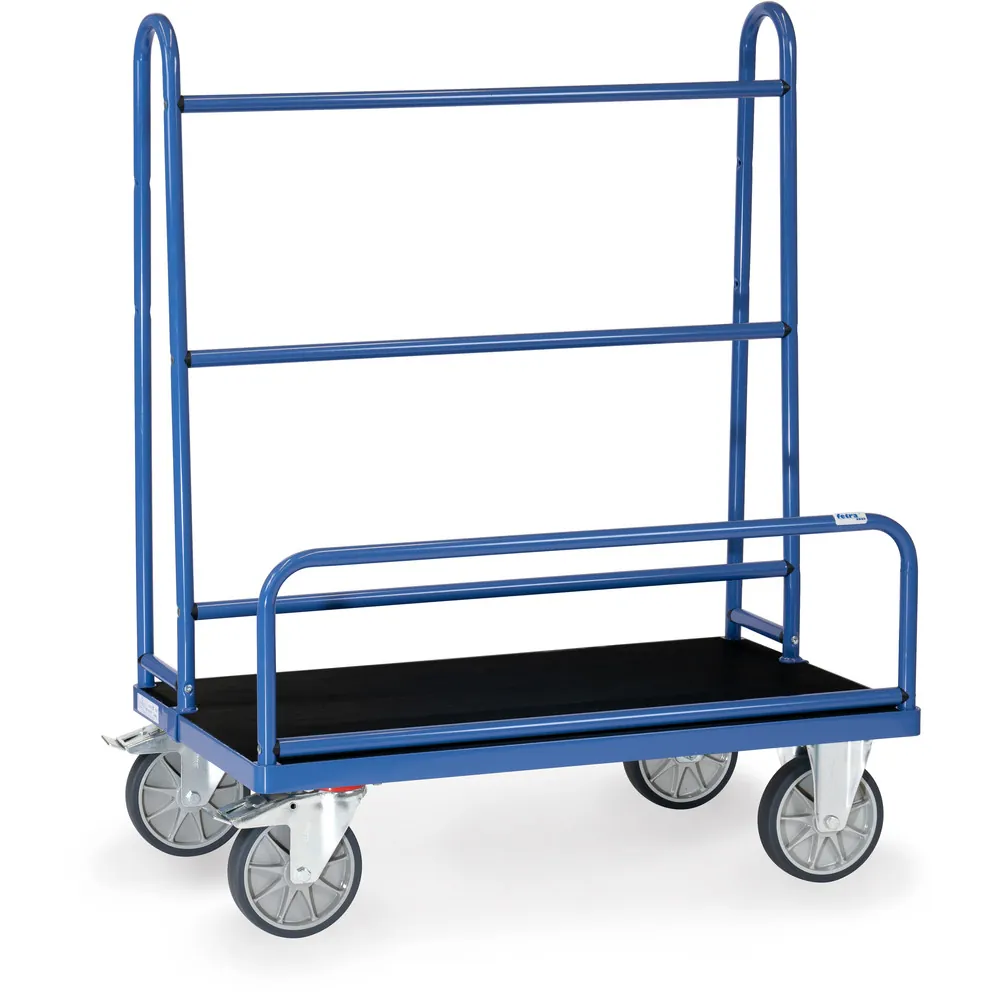 FETRA Chariot porte-panneaux 4431 revêtement caoutchouc