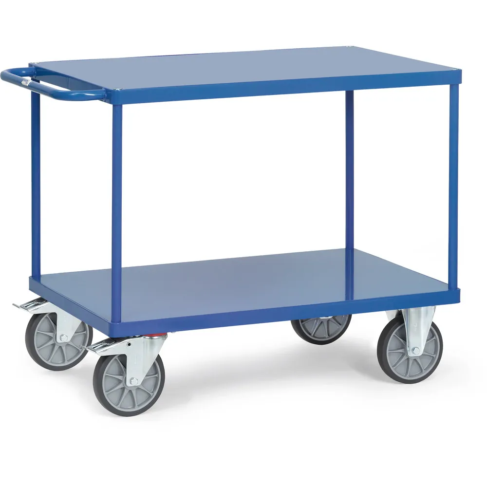 [2400B] Fetra Tafelwagen 2400B - flush staalplaat platformen