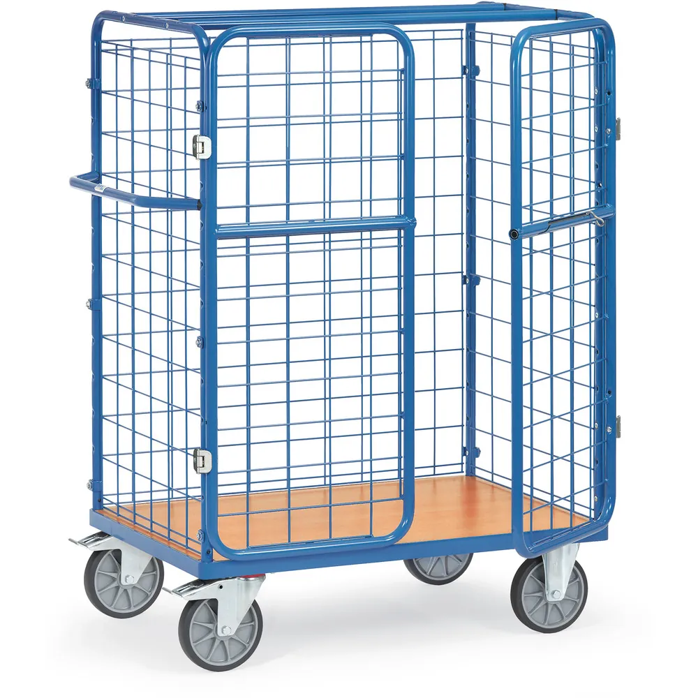 [8481-3] FETRA 8481-3 Chariot pour colis grillagé, avec portes battantes